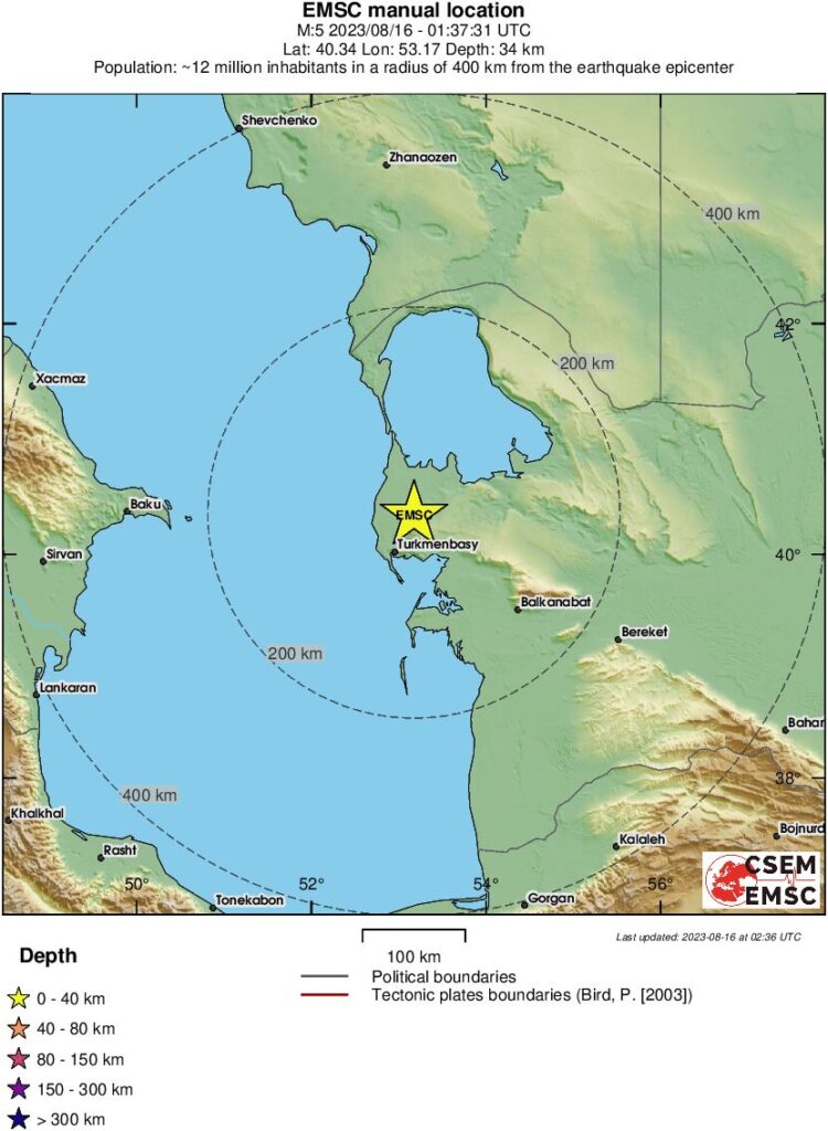 Cutremur Moderat Cu Magnitudinea De 5 2 Grade In Turkmenistan