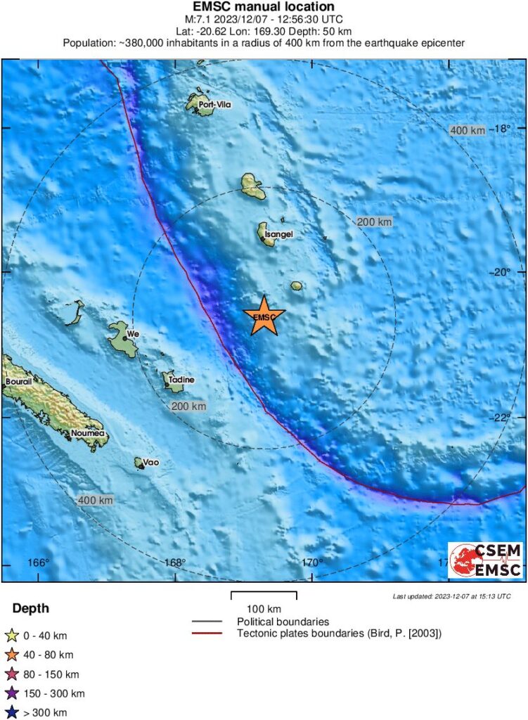 Cutremur Major Cu Magnitudinea De 7 1 Grade In Vanuatu Cutremur Net